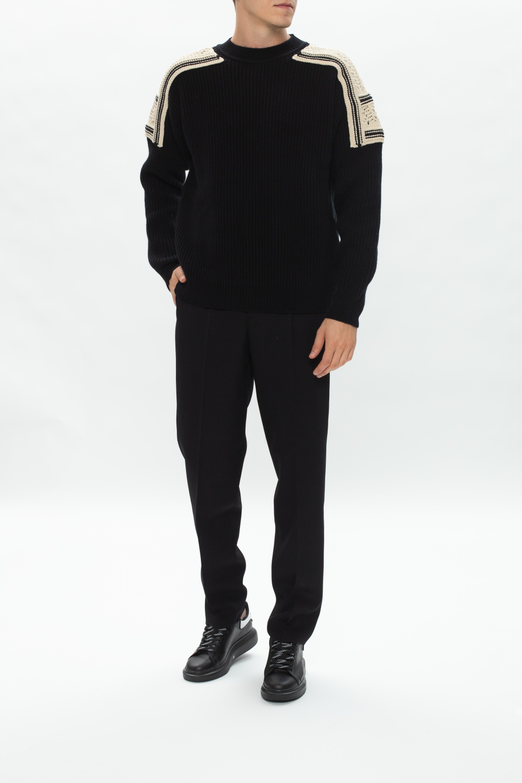 alexander mcqueen oversized all black - Black 'Larry